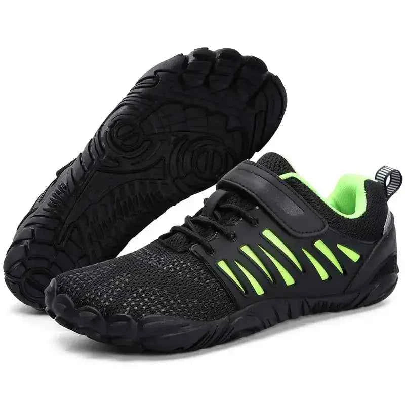 Trail Teck Barefoot Hiking Shoes with breathable mesh upper designed to keep feet cool and comfortable during hiking