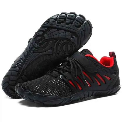 Trail Teck Barefoot Hiking Shoes with breathable mesh upper designed to keep feet cool and comfortable during hiking