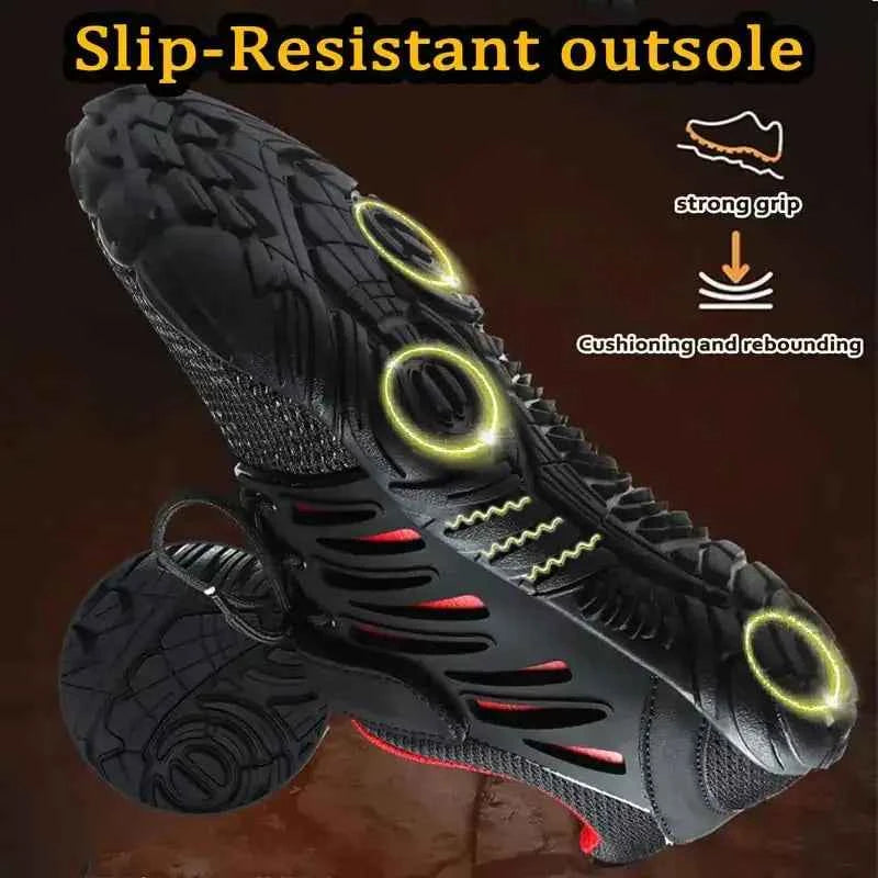 Trail Teck Barefoot Hiking Shoes with breathable mesh upper designed to keep feet cool and comfortable during hiking