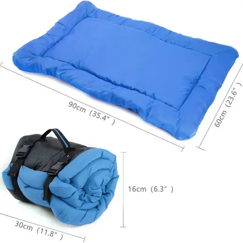 Portable dog bed dimensions for camping travel dog bed 90cm by 60cm