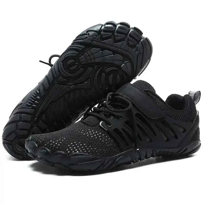 Trail Teck Barefoot Hiking Shoes with breathable mesh upper designed to keep feet cool and comfortable during hiking and outdoor activities
